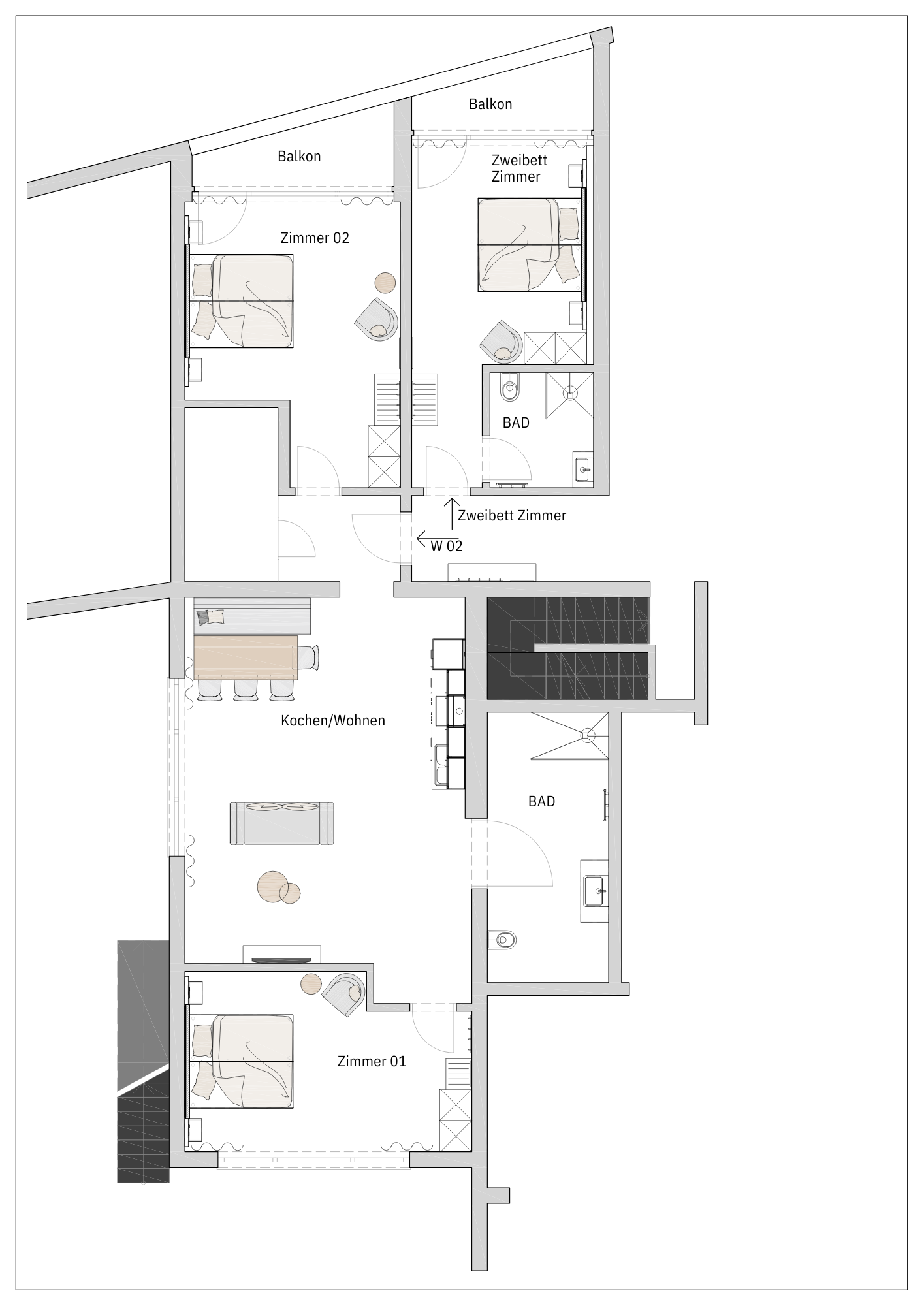 GR GALERIE Saunatasche im Hotel Alpennest Leutasch